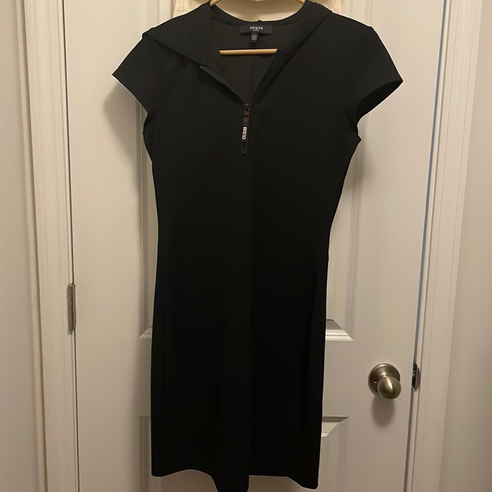 Women’s Guess black hoodie dress. Size Small